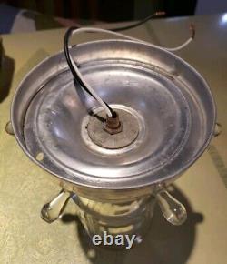 Vintage 1940s-50s Nautical Ocean Lantern Glass Light Lamp Ceiling Fixture