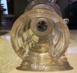 Vintage 1940s-50s Nautical Ocean Lantern Glass Light Lamp Ceiling Fixture
