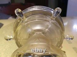 Vintage 1940s-50s Nautical Ocean Lantern Glass Light Lamp Ceiling Fixture