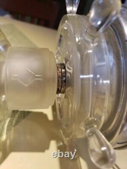 Vintage 1940s-50s Nautical Ocean Lantern Glass Light Lamp Ceiling Fixture