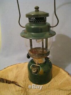 Vintage 1941 Coleman Model 242 B Green Single Mantel Lantern Works (1 11)