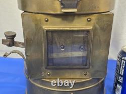 Vintage 1947 Nippon Sento Brass Ship Lantern Maritime Nautical Oil Lamp Japan 17