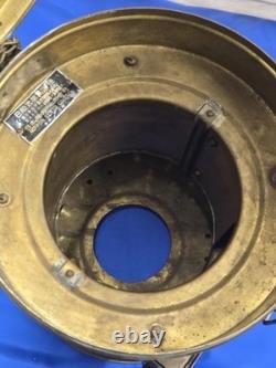 Vintage 1947 Nippon Sento Brass Ship Lantern Maritime Nautical Oil Lamp Japan 17