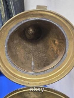 Vintage 1947 Nippon Sento Brass Ship Lantern Maritime Nautical Oil Lamp Japan 17