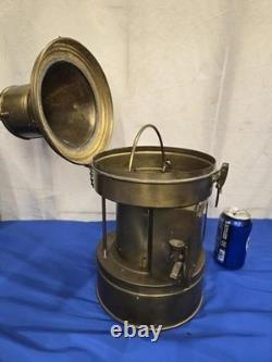 Vintage 1947 Nippon Sento Brass Ship Lantern Maritime Nautical Oil Lamp Japan 17