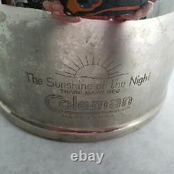 Vintage 1949 Coleman Sunshine Of The Night Lantern 242C Chrome Green