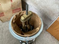 Vintage 1950 Coleman 228D Green/Nickel Lantern Dated B/50 Green Pyrex Globe Box