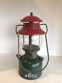 Vintage 1951 Coleman Lantern 200A Red Green CHRISTMAS Dated 8/51