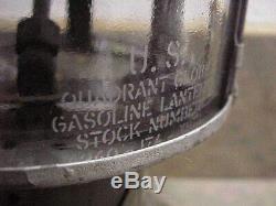 Vintage 1952 COLEMAN Lantern U. S. Army Military Gasoline Leaded Fuel Olive Drab