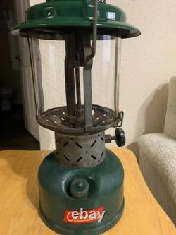 Vintage 1956 Antique Coleman Lantern Model 220E Double Mantle Date 10/56 Classic