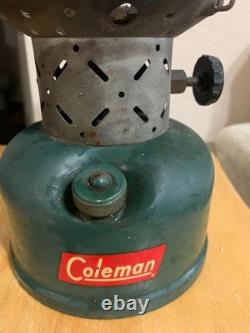 Vintage 1956 Antique Coleman Lantern Model 220E Double Mantle Date 10/56 Classic