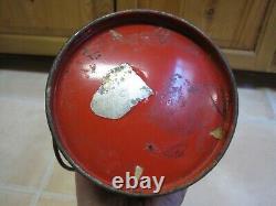 Vintage 1958 Red COLEMAN Lantern 200A Single Mantle YELLOW CASE Original Globe