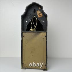 Vintage 1960 Wrought Iron Spanish Revival Wall Lantern Sconce Amber Bubble Glass