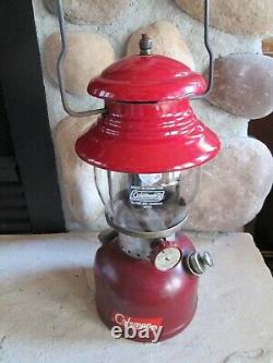 Vintage 1962 Coleman Model #200A Single Mantle Red Lantern