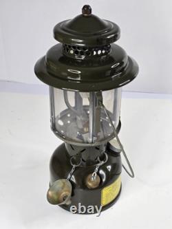 Vintage 1965 Coleman US Army Military Gasoline Leaded Fuel Lantern Camping