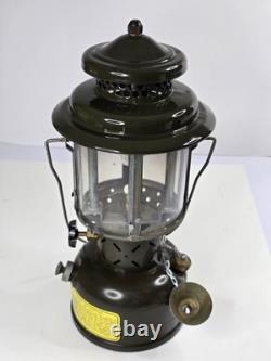 Vintage 1965 Coleman US Army Military Gasoline Leaded Fuel Lantern Camping