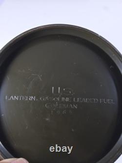 Vintage 1965 Coleman US Army Military Gasoline Leaded Fuel Lantern Camping