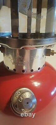Vintage 1966 Coleman Lantern 200A195 Red Withbox Single Mantle Dated 8/66