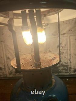 Vintage 1967 SEARS Double Mantle Lantern 476.74070 by Coleman Dated 1/67 Works