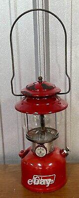 Vintage 1968 COLEMAN 200A LANTERN 1/68 Pyrex Globe Antique Camp Hunt Fish Cabin