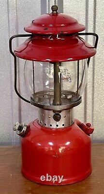 Vintage 1968 COLEMAN 200A LANTERN 1/68 Pyrex Globe Antique Camp Hunt Fish Cabin