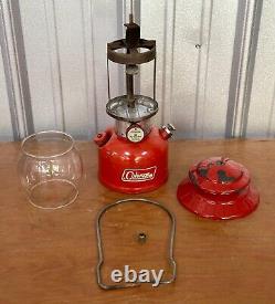 Vintage 1968 COLEMAN 200A LANTERN 1/68 Pyrex Globe Antique Camp Hunt Fish Cabin
