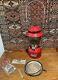 Vintage 1968 Red Coleman Lantern 200A Single Mantle Accessories untested