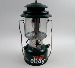 Vintage 1971 Coleman 220F Lantern in Metal Guillotine Case UNTESTED