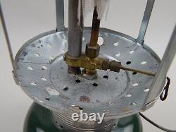 Vintage 1971 Coleman 220F Lantern in Metal Guillotine Case UNTESTED