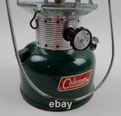 Vintage 1971 Coleman 220F Lantern in Metal Guillotine Case UNTESTED