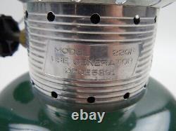 Vintage 1971 Coleman 220F Lantern in Metal Guillotine Case UNTESTED