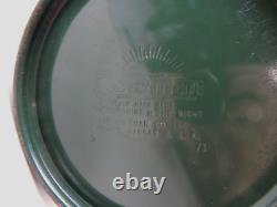 Vintage 1971 Coleman 220F Lantern in Metal Guillotine Case UNTESTED