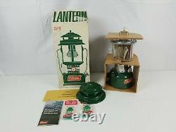 Vintage 1972 Coleman Lantern 220F Two Mantle Green 220F195 Never Fired withBox