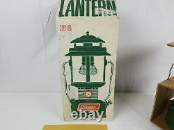 Vintage 1972 Coleman Lantern 220F Two Mantle Green 220F195 Never Fired withBox