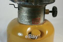 Vintage 1973 Coleman Gold Bond Yellow 228H Lantern Goldbond Pyrex Globe USA