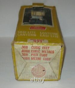 Vintage 1974 Blue Coleman Lantern no 321 & Coleman Cardboard Box Mantles