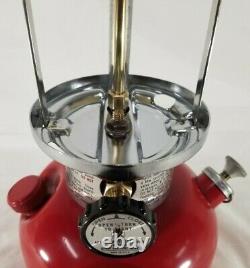 Vintage 1978 Coleman Red 200A Single mantel camping Lantern 6/78 June Unfired