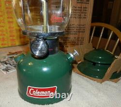 Vintage 1980 Coleman Model 200A-700 Single Mantle Green Lantern & Box NOT FIRED