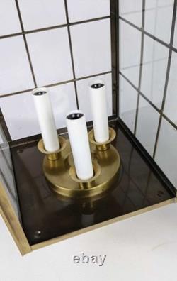 Vintage 1980's Norwell Nantucket Style Antique Brass Post Cap Lantern NOS