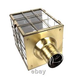 Vintage 1980's Norwell Nantucket Style Antique Brass Post Cap Lantern NOS