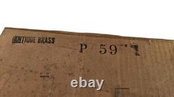 Vintage 1980's Norwell Nantucket Style Antique Brass Post Cap Lantern NOS