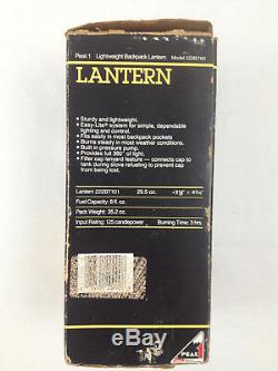 Vintage 1992 Coleman Peak 1 Lightweight Backpack Lantern 222B 222B7101 + Mantles