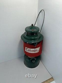 Vintage 4/63 Coleman Lantern 220E Metal Case, 4 New Mantles, Filter Funnel Works