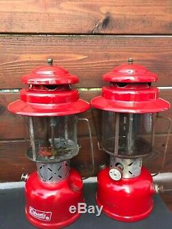 Vintage 4 Lantern Coleman Model 22o E(2) Dated 5-1962 2 Dated 5-1963 11-1969