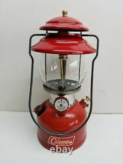 Vintage 6/66 Coleman 200A Lantern Single Mantle Use or Collect w Original Box
