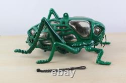 Vintage 70s Japanese Iron and Blown Glass Cricket Lantern 12 Long RESTORED