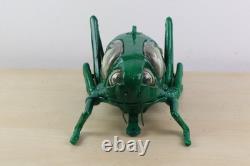 Vintage 70s Japanese Iron and Blown Glass Cricket Lantern 12 Long RESTORED