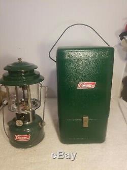 Vintage Green Coleman 220H Two Mantle Lantern 05 1973 for sale online