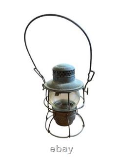 Vintage ADLAKE KERO WPRR Railroad Lantern Antique Brass Oil Lamp 1920's Patina