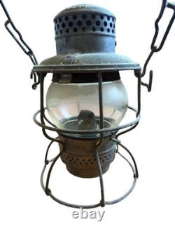 Vintage ADLAKE KERO WPRR Railroad Lantern Antique Brass Oil Lamp 1920's Patina
